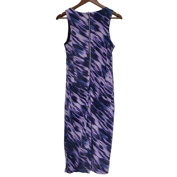 Jennifer Lopez Womens Sz 12 Purple Sleeveless Midi Length Dress - Picture 5 of 10